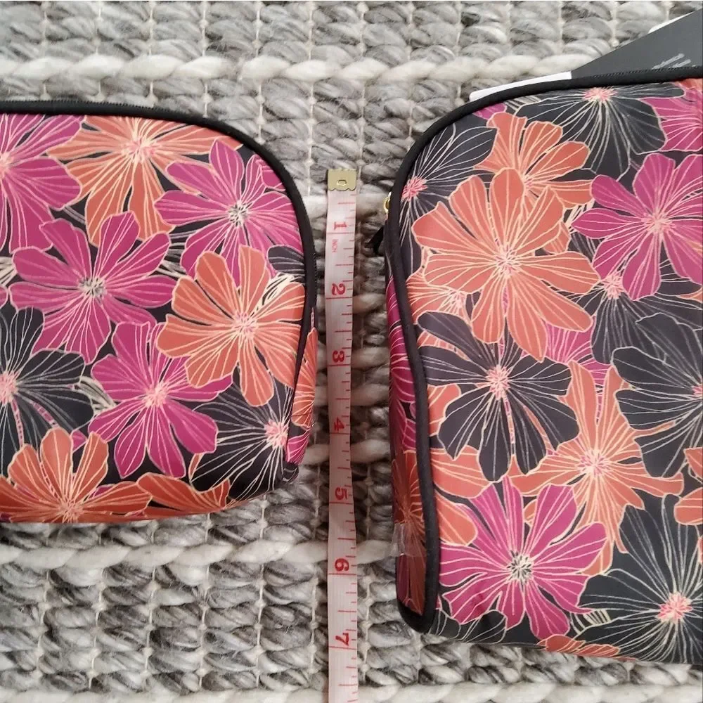 Nicole Miller Bundle of 2 Cosmetic Bags